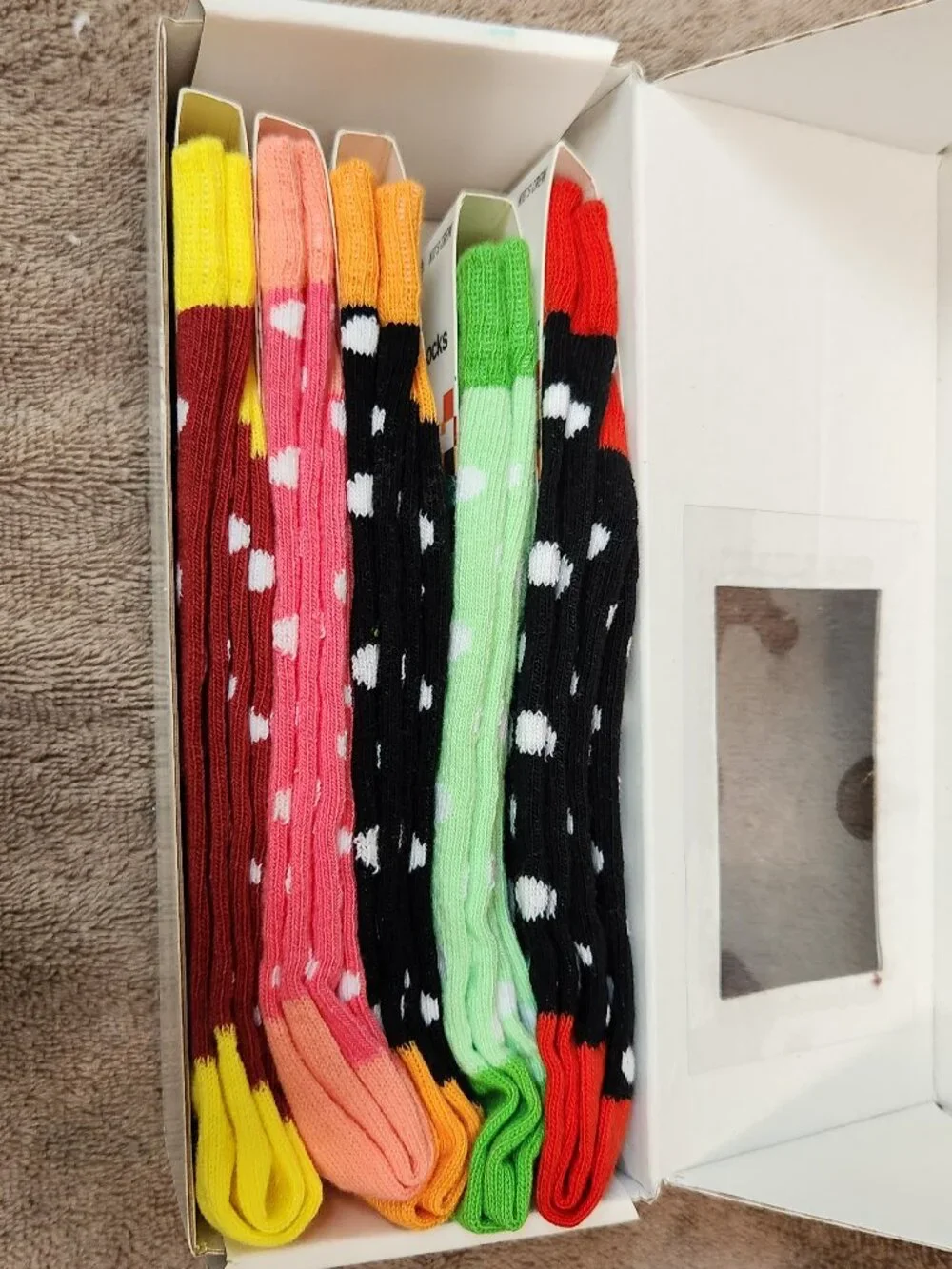 SOCKS N SOCKS - Five (5) Pairs Kids Crew Socks Colorful Fruity Fun Styles - NEW